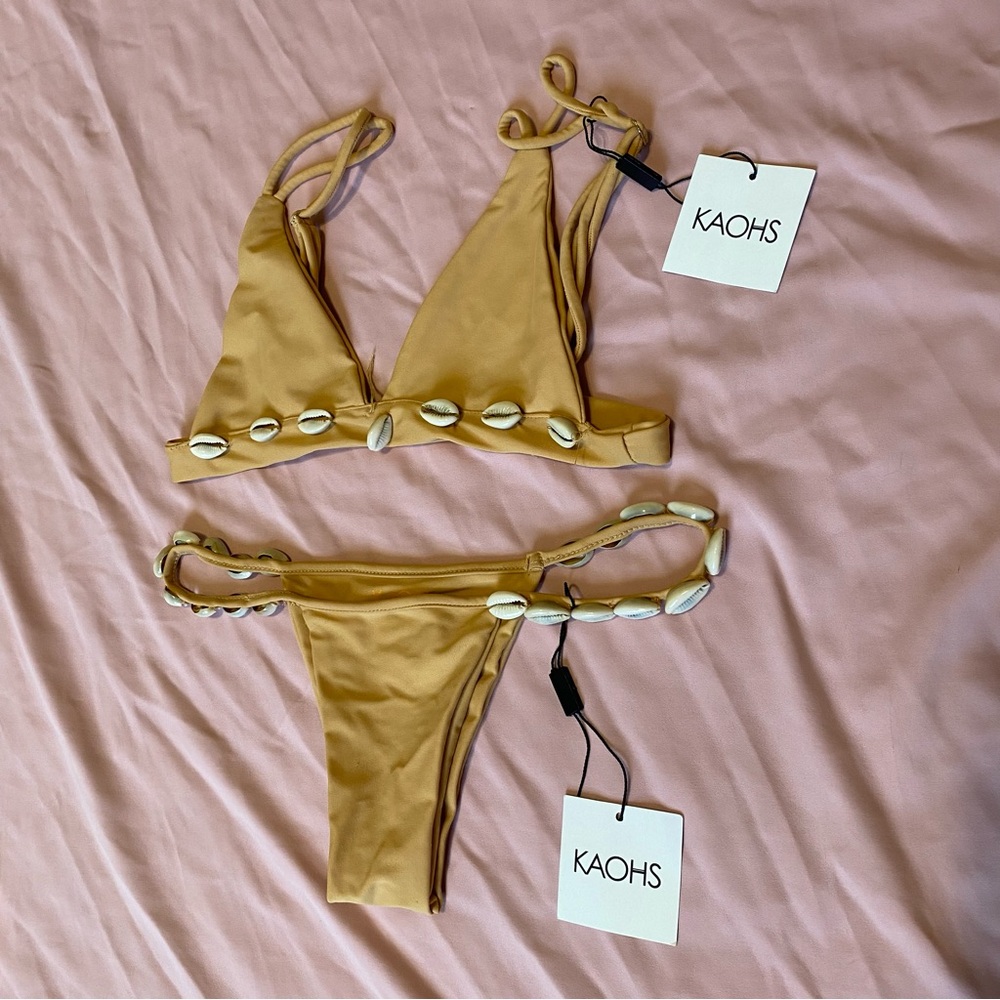 Kaohs Swim Tan Rie Bikini set